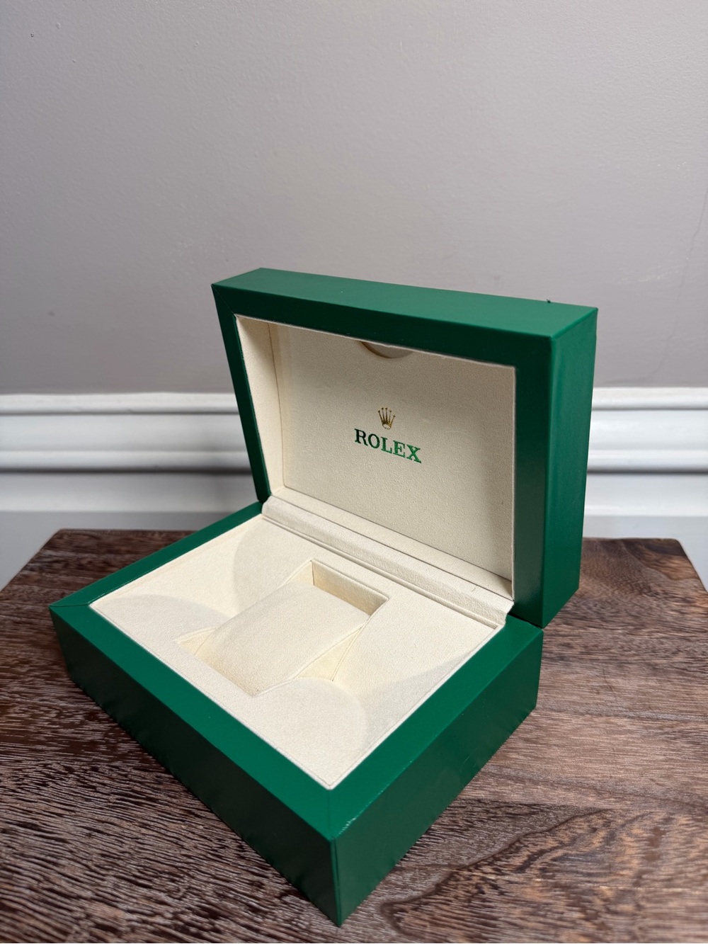 Rolex Green and Cream  Watch Box